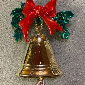 Christmas Bell Brooch Christmas Bells Holiday Pins Rare Beauty Vintage